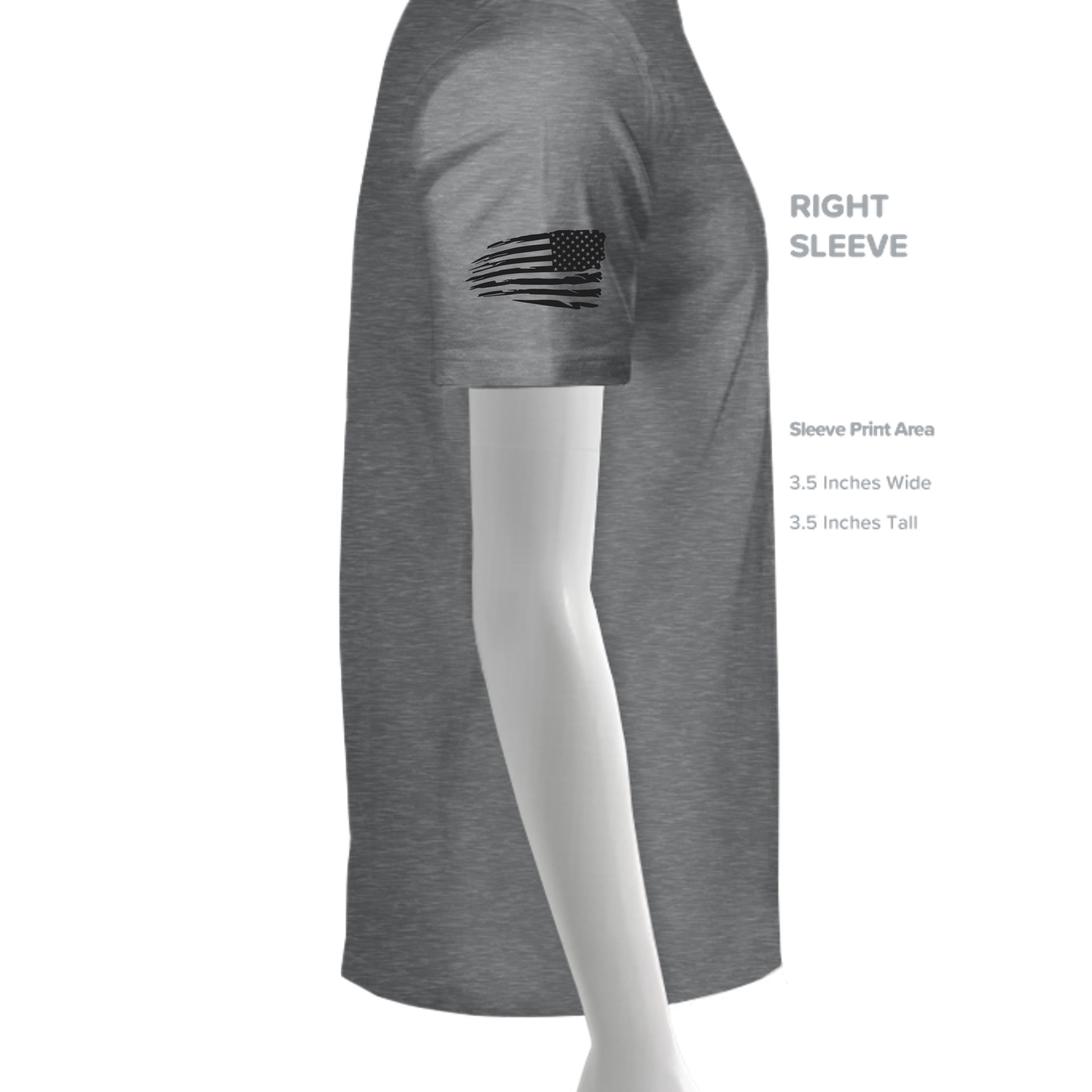 Graphite Heather - 3000 - SLEEVE_RIGHT