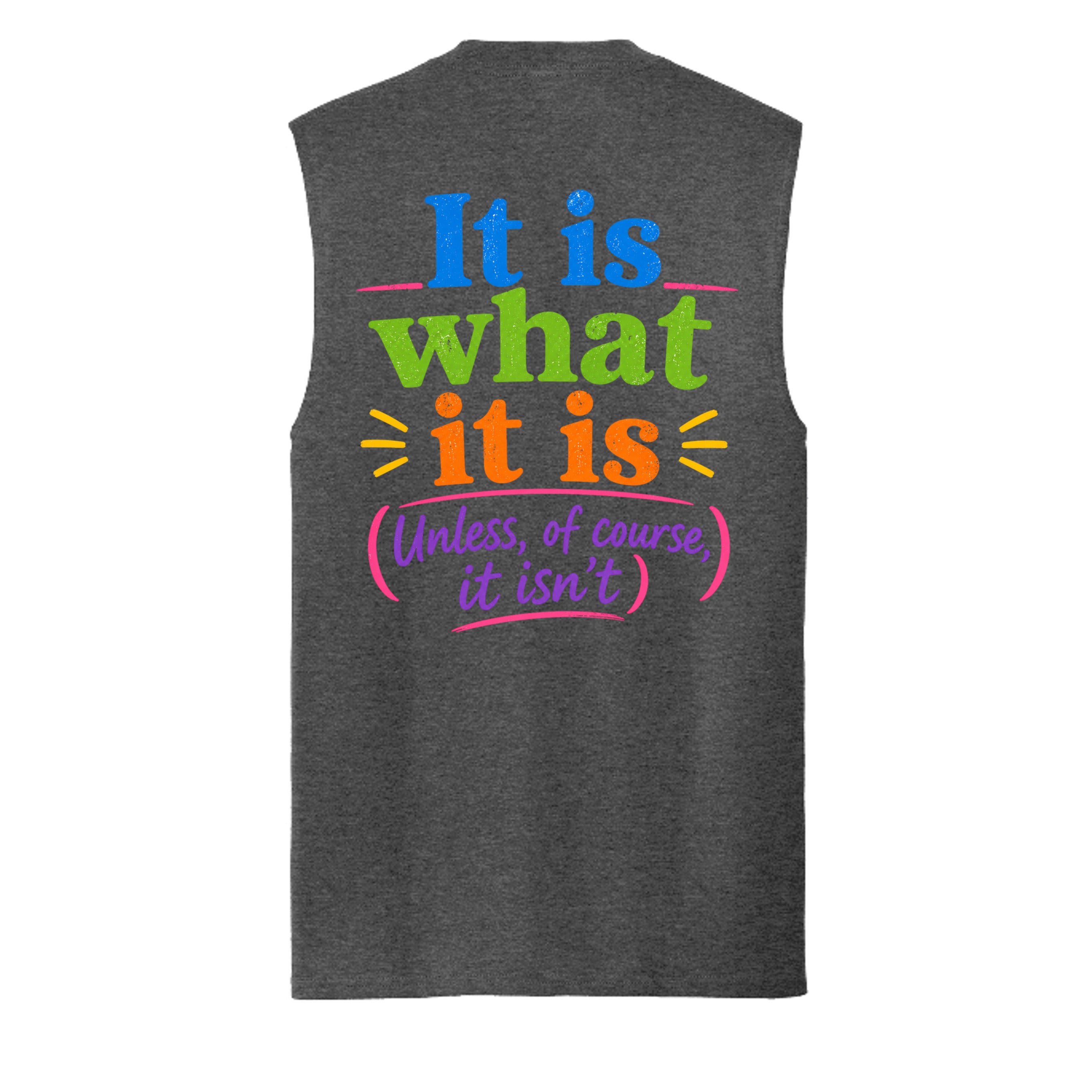Dark Heather Grey - PC54SL - BACK