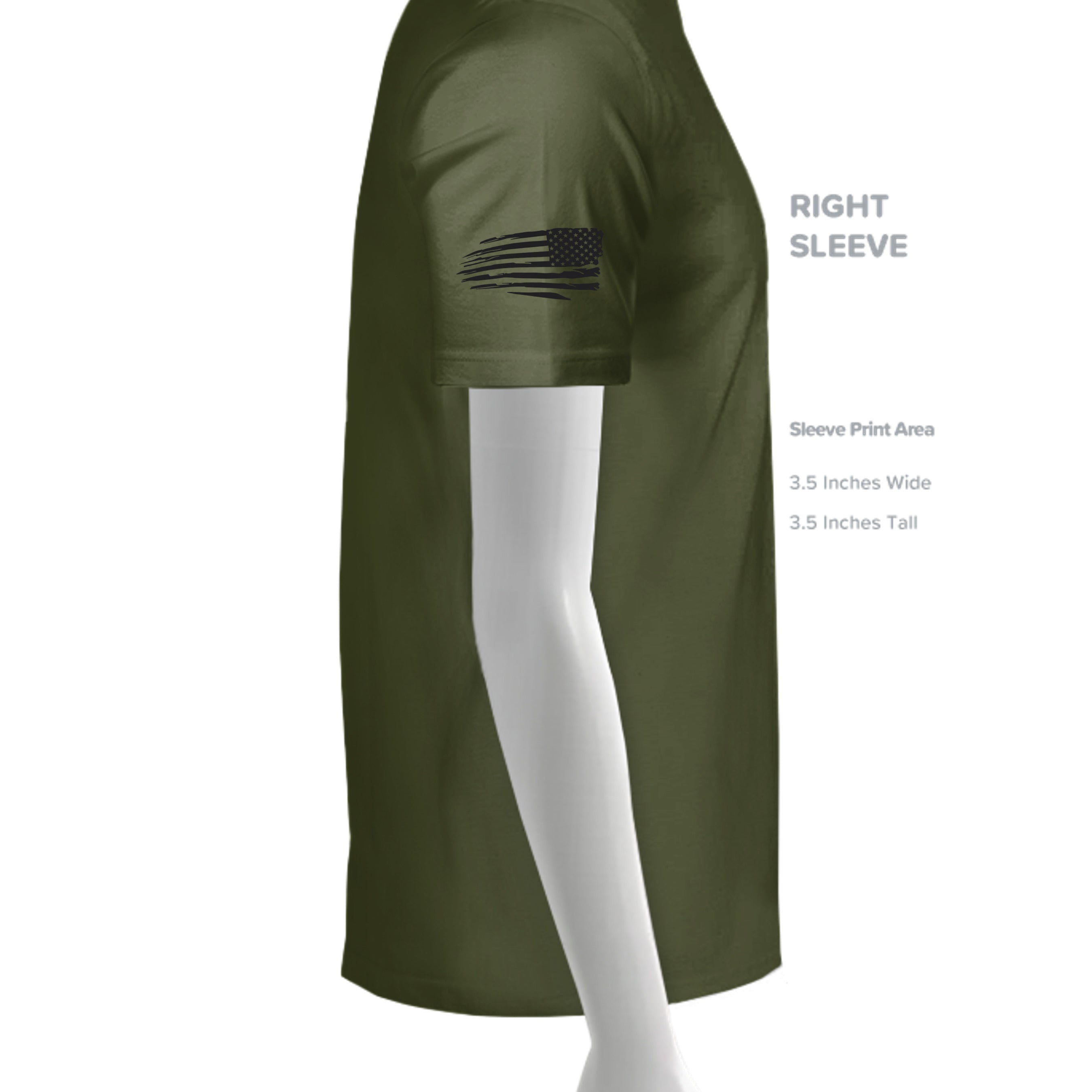 MILITARY GREEN - G500 - SLEEVE_RIGHT
