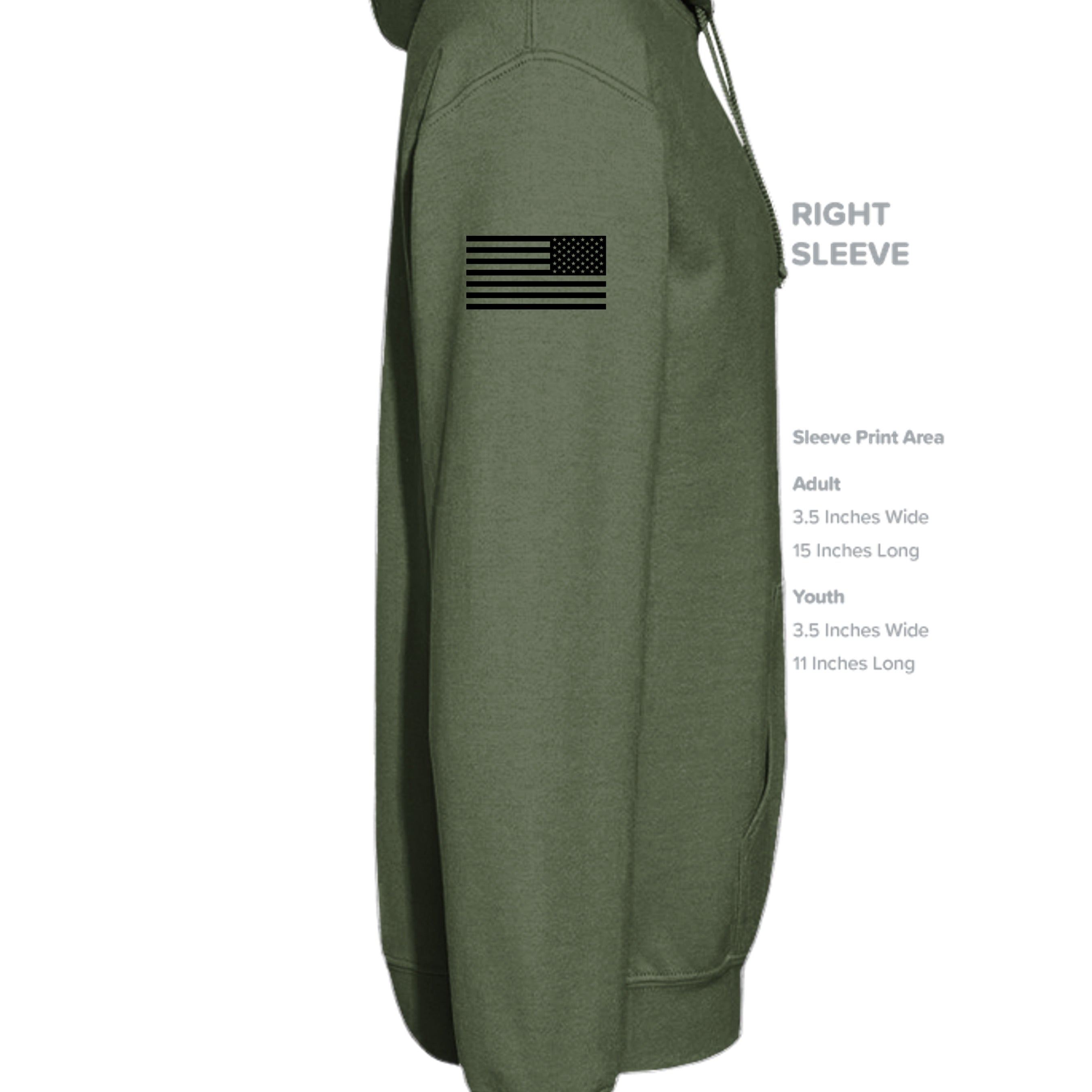 MILITARY GREEN - G185 - SLEEVE_RIGHT